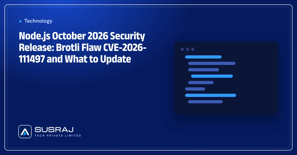 Node.js October 2026 Security Release: Brotli Flaw CVE-2026-111497 and What to Update
