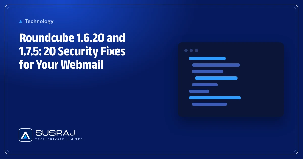 Roundcube 1.6.20 and 1.7.5: 20 Security Fixes for Your Webmail