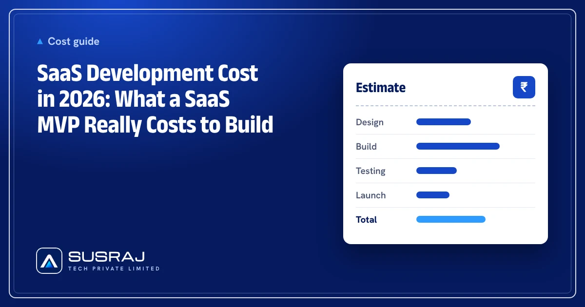SaaS Development Cost in 2026: What a SaaS MVP Really Costs to Build