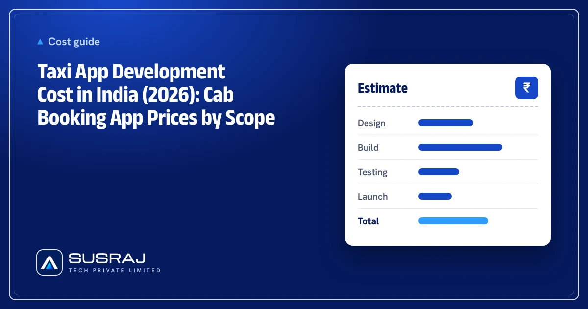 Taxi App Development Cost in India (2026): Cab Booking App Prices by Scope