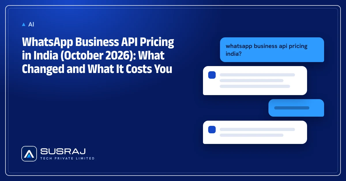 WhatsApp Business API Pricing in India (October 2026): What Changed and What It Costs You